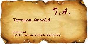 Tornyos Arnold névjegykártya